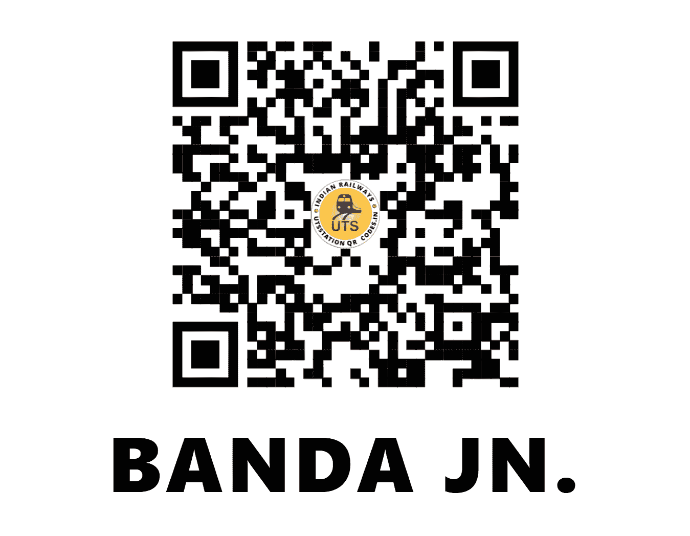 UTS QR Code for BANDA JN. - BNDA - NC (UTTAR PRADESH)